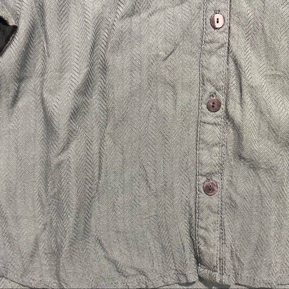 Rabens Saloner Green Emma Herringbone Classic Soft  Button Down Woman’s Shirt S - Picture 5 of 10